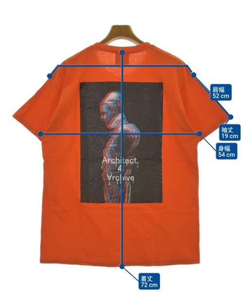 Architect.4.Archive（エーフォーエー）Tシャツ・カットソー オレンジ サイズ:L メンズ/2200687428045