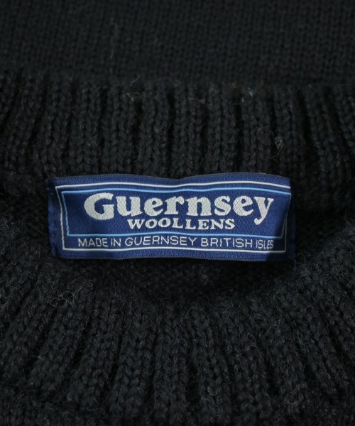 GUERNSEY WOOLLENS （ガンジーウーレンズ）ニット・セーター 黒 サイズ:38(XS位) メンズ/2200657650117