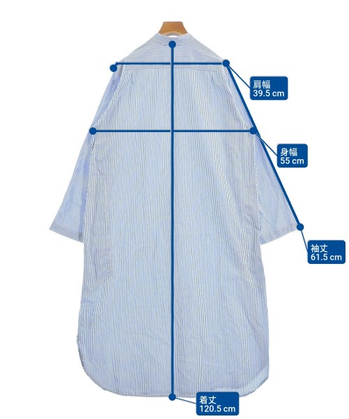 -（ソノタ）シャツワンピース 青 サイズ:M レディース/2200657783044