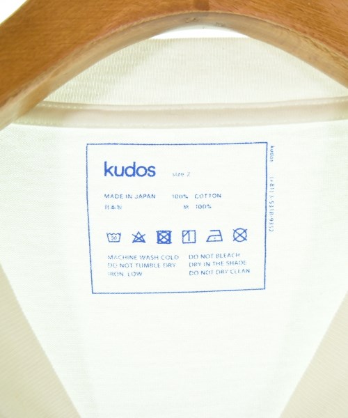 kudos（クードス）Tシャツ・カットソー 白 サイズ:2(M位) メンズ/2200708393017
