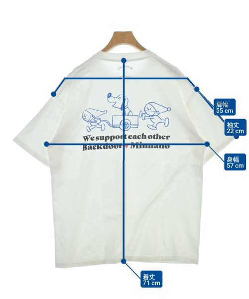 MINNANO（ミンナノ）Tシャツ・カットソー 白 サイズ:L メンズ/2200712601092