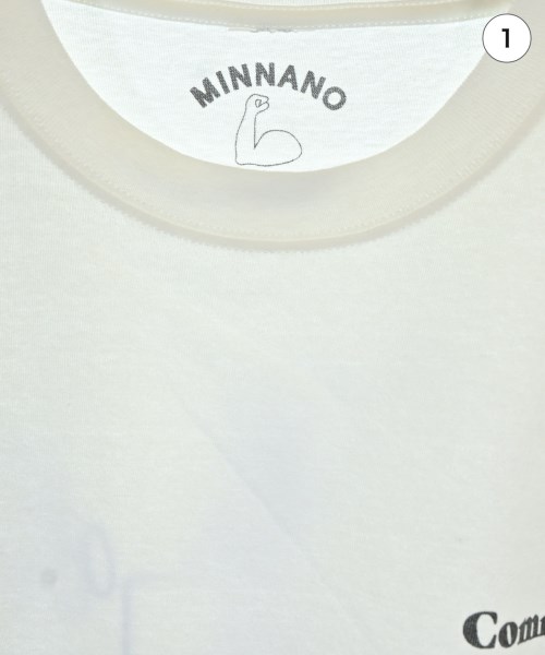 MINNANO（ミンナノ）Tシャツ・カットソー 白 サイズ:L メンズ/2200712601092