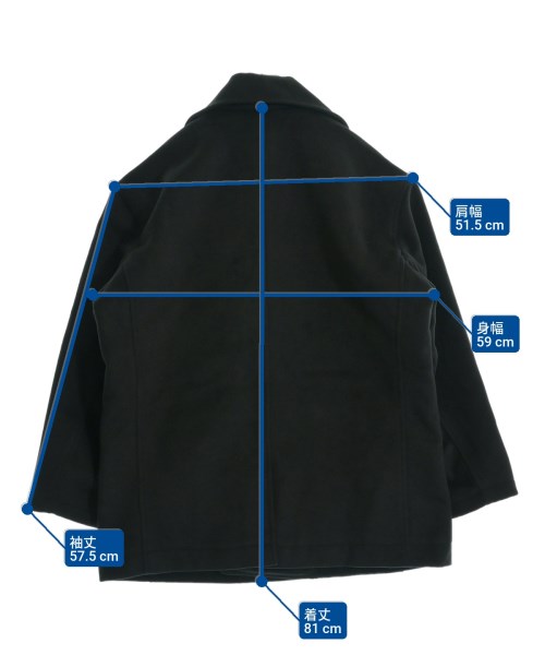 -（ソノタ）ピーコート 黒 サイズ:M メンズ/2200645810011