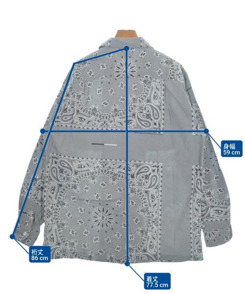 -（ソノタ）カジュアルシャツ グレー サイズ:L メンズ/2200619276010