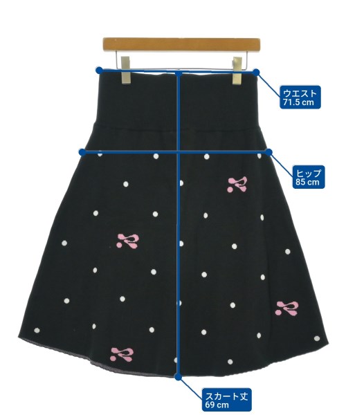 -（ソノタ）ひざ丈スカート 黒 サイズ:L レディース/2200651643054