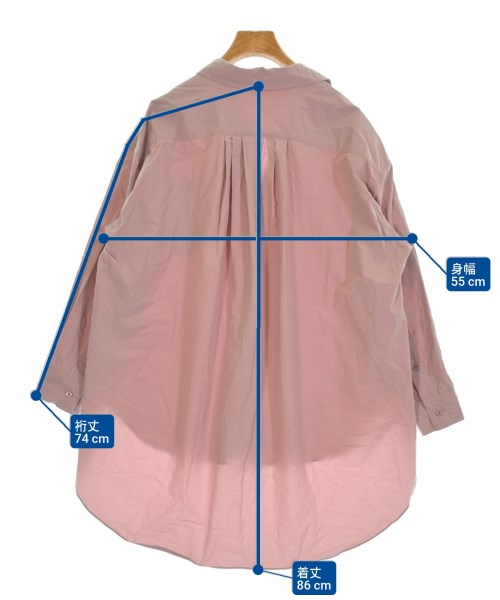 Aga（アーガ）カジュアルシャツ ピンク サイズ:9(M位) レディース/2200647348024