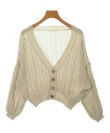 NICE CLAUP（ナイス　クラップ）カーディガン ベージュ サイズ:F レディース/2200645310030
