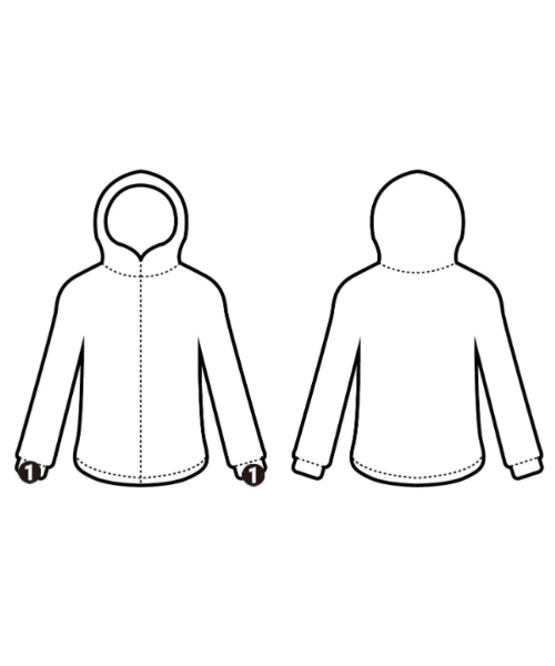 -（ソノタ）パーカー 青 サイズ:M レディース/2200661833261