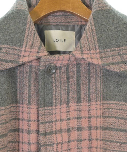 LOILE（ロワル）ステンカラーコート グレー サイズ:S メンズ/2200665637070