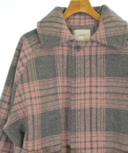 LOILE（ロワル）ステンカラーコート ピンク サイズ:02(M位) メンズ/2200665637131