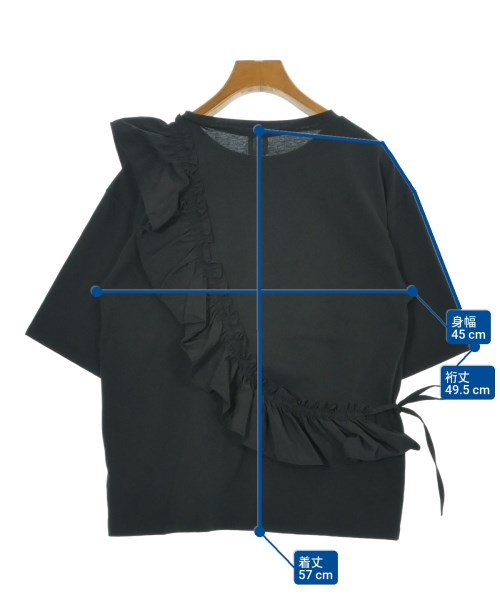 OPAQUE.CLIP（オペークドットクリップ）Tシャツ・カットソー 黒 サイズ:S レディース/2200690963144