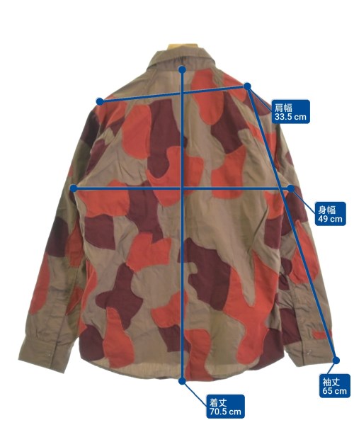 A.A.R（アール）カジュアルシャツ 茶 サイズ:M メンズ/2200659515025