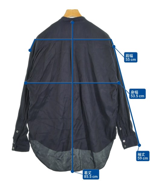 KATHARINE HAMNETT（キャサリンハムレット）カジュアルシャツ 紺 サイズ:L メンズ/2200623995075