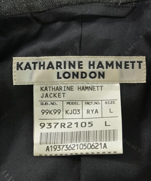KATHARINE HAMNETT（キャサリンハムレット）テーラードジャケット グレー サイズ:L メンズ/2200622106021