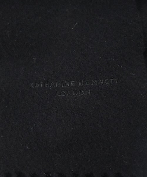 KATHARINE HAMNETT（キャサリンハムレット）マフラー 黒 サイズ:- メンズ/2200628651181