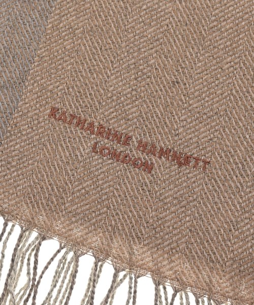 KATHARINE HAMNETT（キャサリンハムレット）ストール 茶 サイズ:- メンズ/2200608584461
