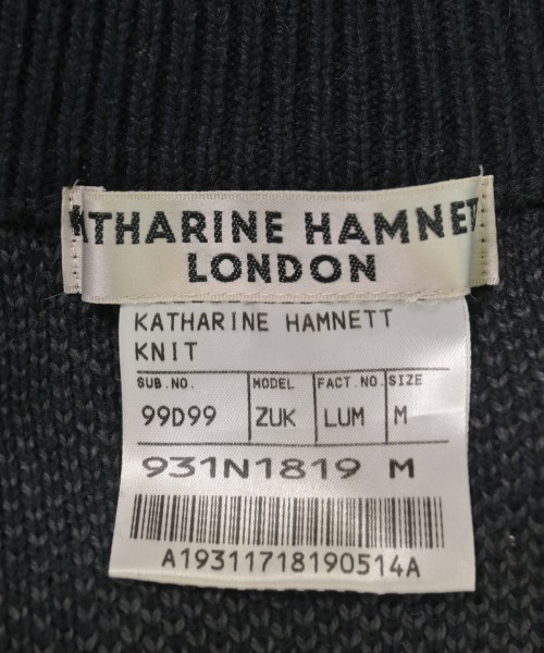 KATHARINE HAMNETT（キャサリンハムレット）カーディガン 黒 サイズ:M メンズ/2200723330844