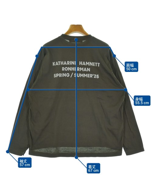 KATHARINE HAMNETT（キャサリンハムレット）Tシャツ・カットソー カーキ サイズ:XS レディース/2200726825095