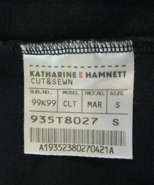 KATHARINE HAMNETT（キャサリンハムレット）Tシャツ・カットソー 黒 サイズ:S メンズ/2200734495044