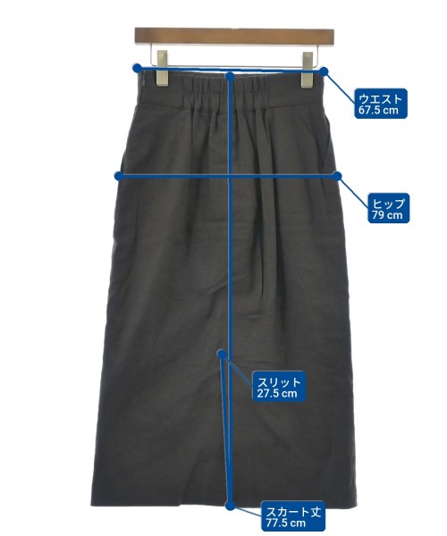 aqua girl（アクアガール）ロング・マキシ丈スカート 茶 サイズ:38(M位) レディース/2200617668077