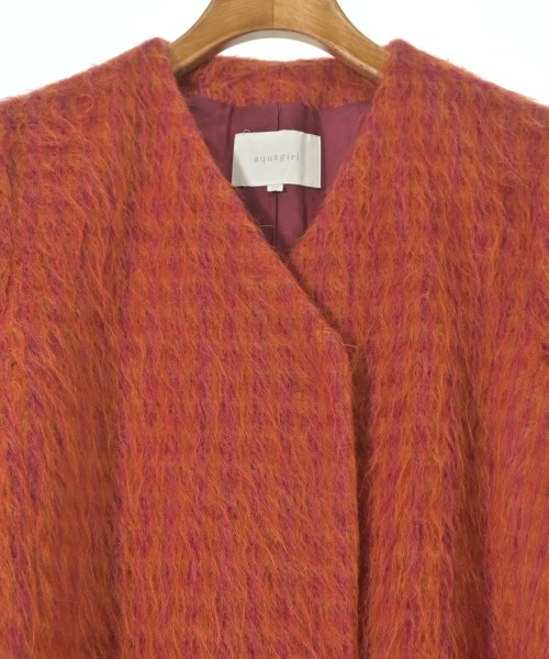 aqua girl（アクアガール）ステンカラーコート 赤 サイズ:36(S位) レディース/2200624294016