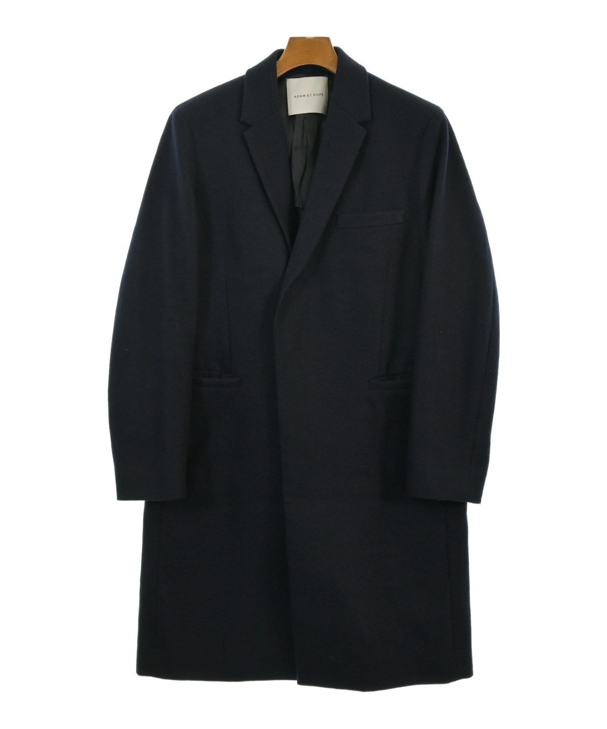ADAM ET ROPE（アダムエロペ）チェスターコート 紺 サイズ:M メンズ