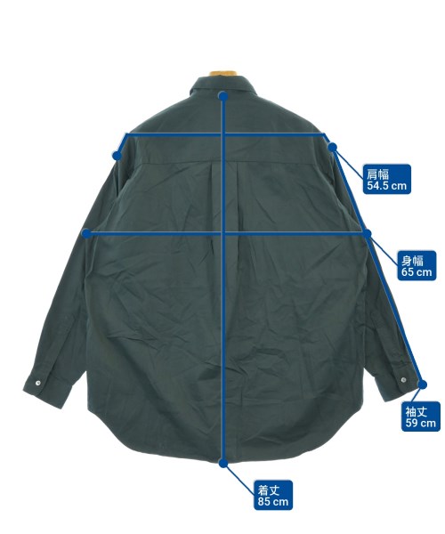 ADAM ET ROPE（アダムエロペ）カジュアルシャツ 緑 サイズ:L メンズ/2200616780145