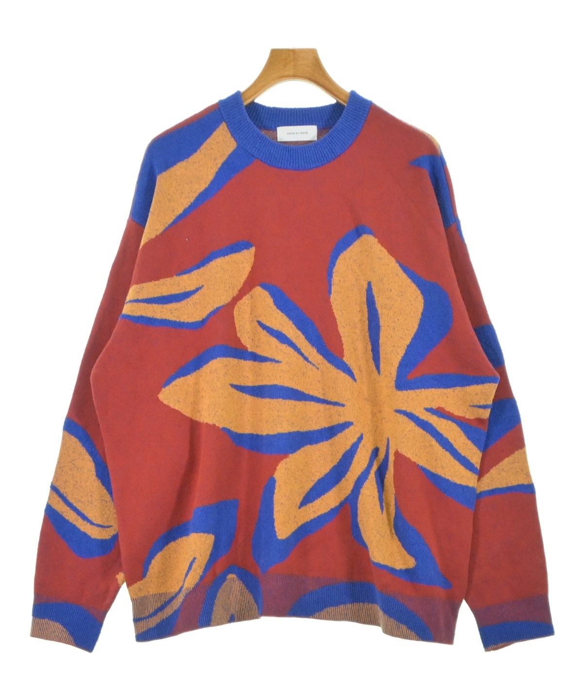 山田 ADAM ET ROPE（アダムエロペ）ニット・セーター 赤 サイズ:L メンズ