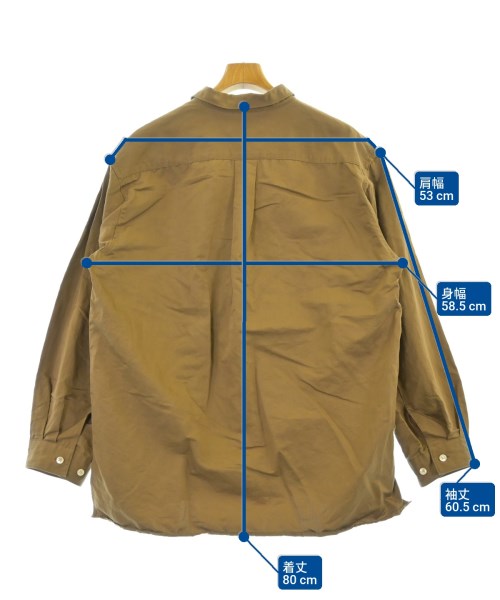 ADAM ET ROPE（アダムエロペ）カジュアルシャツ 茶 サイズ:F メンズ/2200616780213