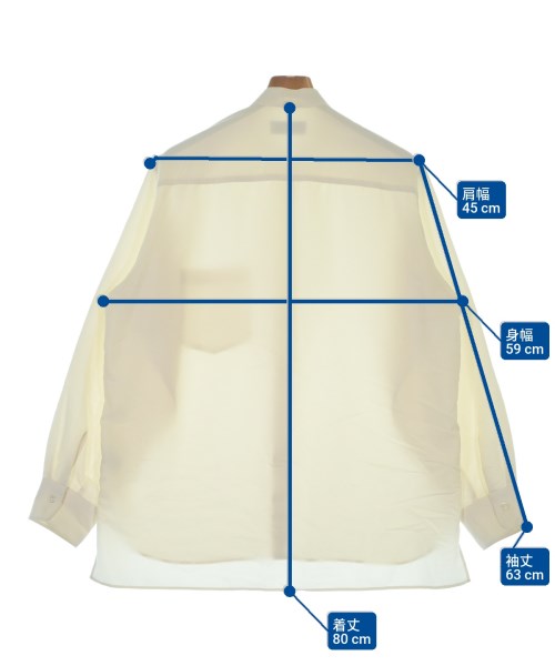 ADAM ET ROPE（アダムエロペ）カジュアルシャツ 白 サイズ:L メンズ/2200616780220