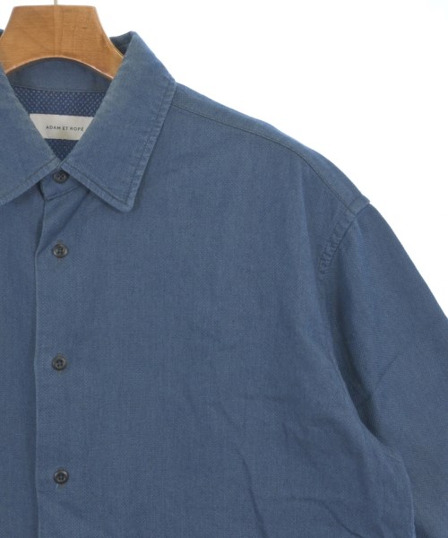 ADAM ET ROPE（アダムエロペ）カジュアルシャツ 青 サイズ:L メンズ/2200615216065