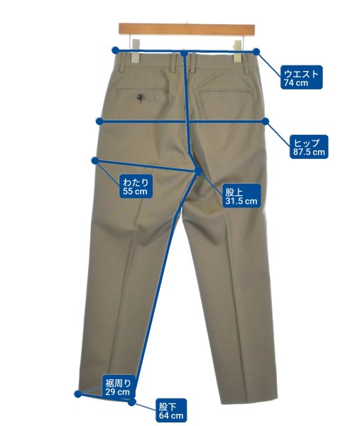 ADAM ET ROPE（アダムエロペ）スラックス カーキ サイズ:S メンズ/2200673751027