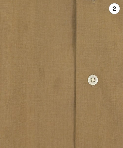 ADAM ET ROPE（アダムエロペ）カジュアルシャツ 茶 サイズ:L メンズ/2200679667032