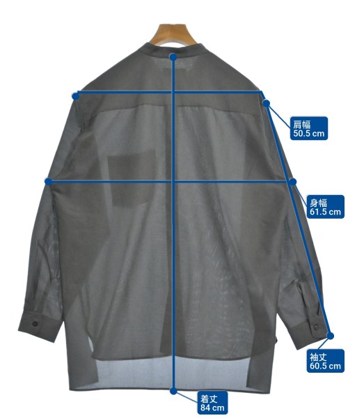 ADAM ET ROPE（アダムエロペ）カジュアルシャツ グレー サイズ:L メンズ/2200674965102