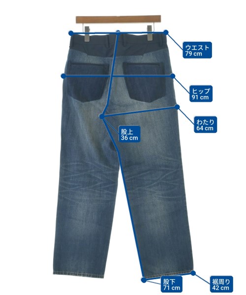 ADAM ET ROPE（アダムエロペ）デニムパンツ 青 サイズ:L メンズ/2200680822130