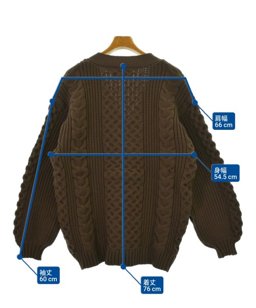 ADAM ET ROPE（アダムエロペ）カーディガン 茶 サイズ:M メンズ/2200658990052