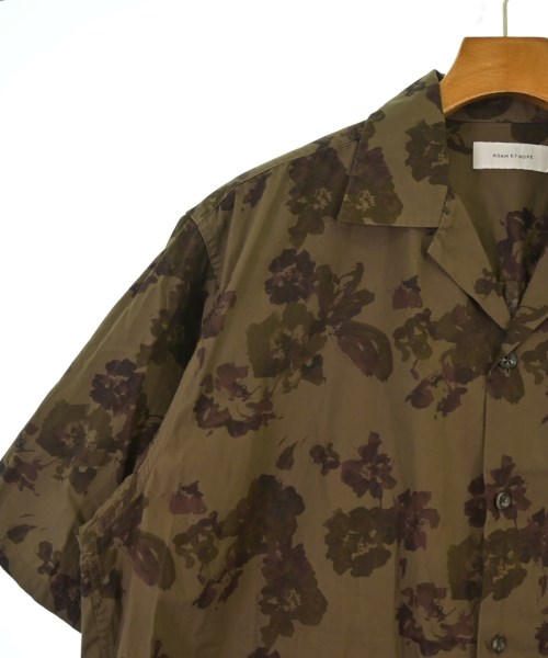 ADAM ET ROPE（アダムエロペ）カジュアルシャツ 茶 サイズ:L メンズ/2200660635057