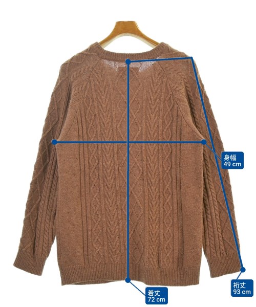 ADAM ET ROPE（アダムエロペ）ニット・セーター 茶 サイズ:M メンズ/2200645024036