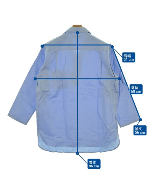 ADAM ET ROPE（アダムエロペ）カジュアルシャツ 青 サイズ:L メンズ/2200648927082