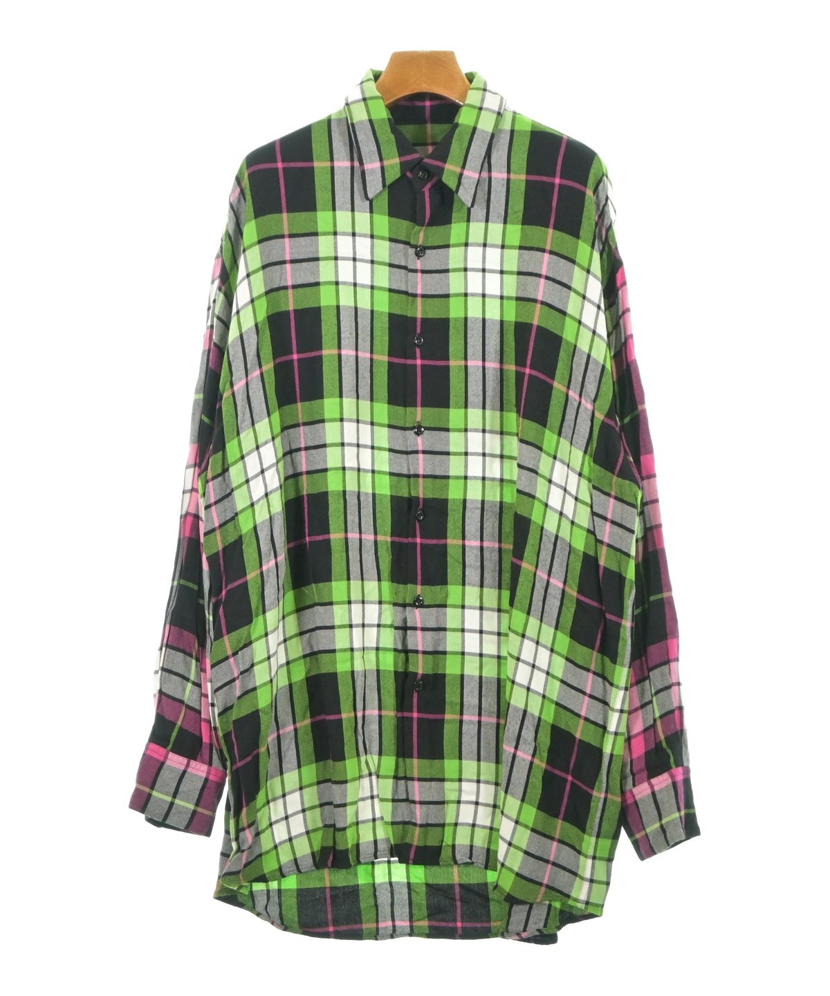 LAD MUSICIAN（ラッドミュージシャン）カジュアルシャツ 緑 サイズ:42