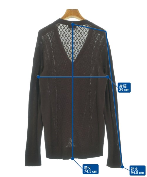 LAD MUSICIAN（ラッドミュージシャン）カーディガン 茶 サイズ:44(M位) メンズ/2200538264204