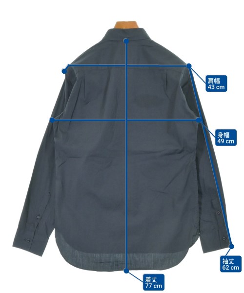 LAD MUSICIAN（ラッドミュージシャン）カジュアルシャツ 紺 サイズ:46(L位) メンズ/2200547472041