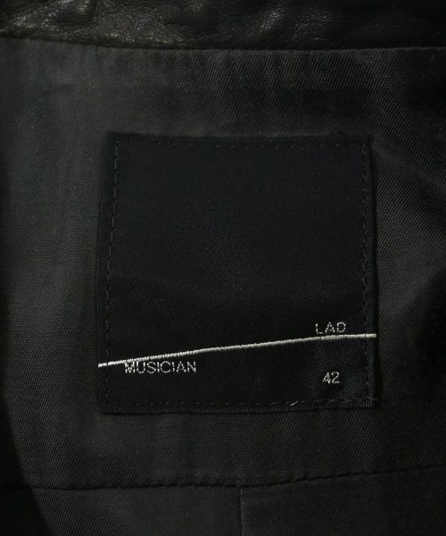 LAD MUSICIAN（ラッドミュージシャン）ライダース 黒 サイズ:42(S位) メンズ/2200620340335