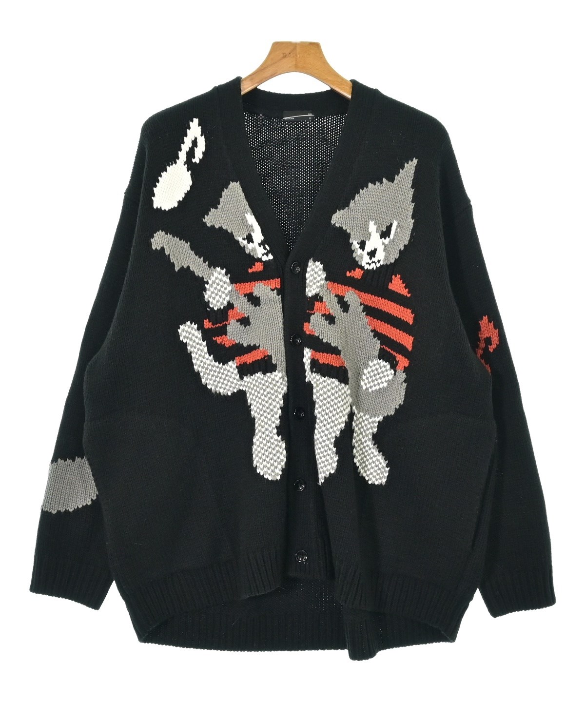 LAD MUSICIAN（ラッドミュージシャン）カーディガン 黒 サイズ:44(M位