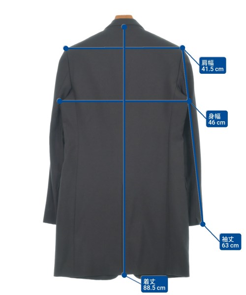 LAD MUSICIAN（ラッドミュージシャン）チェスターコート 黒 サイズ:42(S位) メンズ/2200633473051