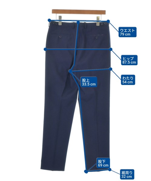 LAD MUSICIAN（ラッドミュージシャン）スラックス 紺 サイズ:44(M位) メンズ/2200675027045