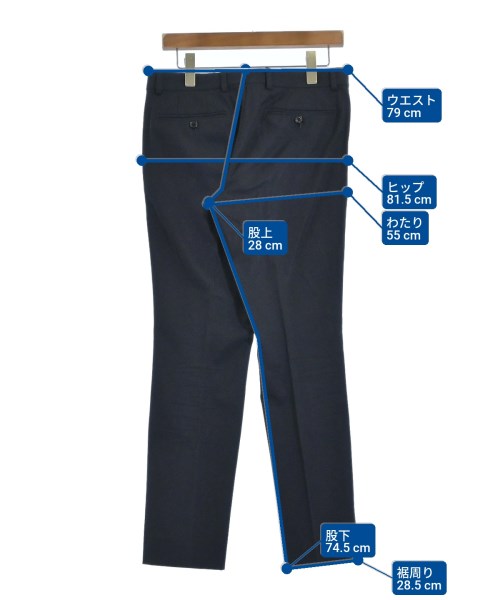 LAD MUSICIAN（ラッドミュージシャン）スラックス 紺 サイズ:44(M位) メンズ/2200672950087