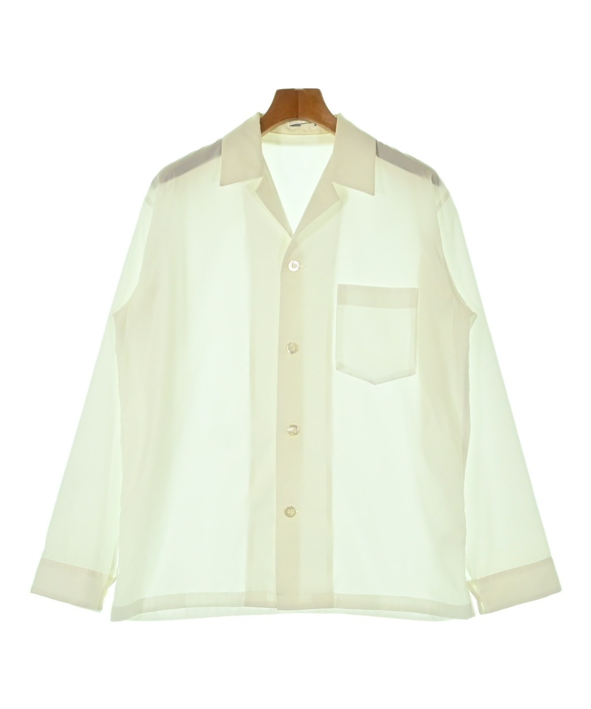 LAD  MUSICIAN ラッドミュージシャン　ホワイトシャツ　サイズM LAD MUSICIAN ラッドミュージシャン OPEN COLLAR SHIRT オープンカラー