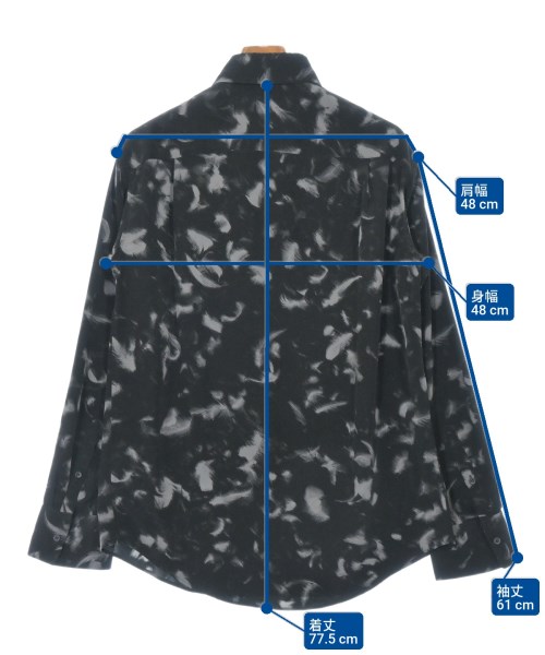 LAD MUSICIAN（ラッドミュージシャン）カジュアルシャツ 黒 サイズ:44(M位) メンズ/2200647035108