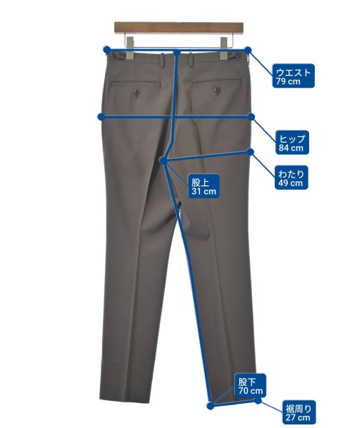 LAD MUSICIAN（ラッドミュージシャン）スラックス 茶 サイズ:42(S位) メンズ/2200659780034